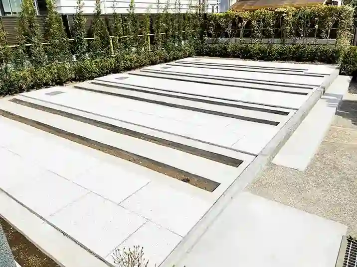 お墓が建つ前の様子