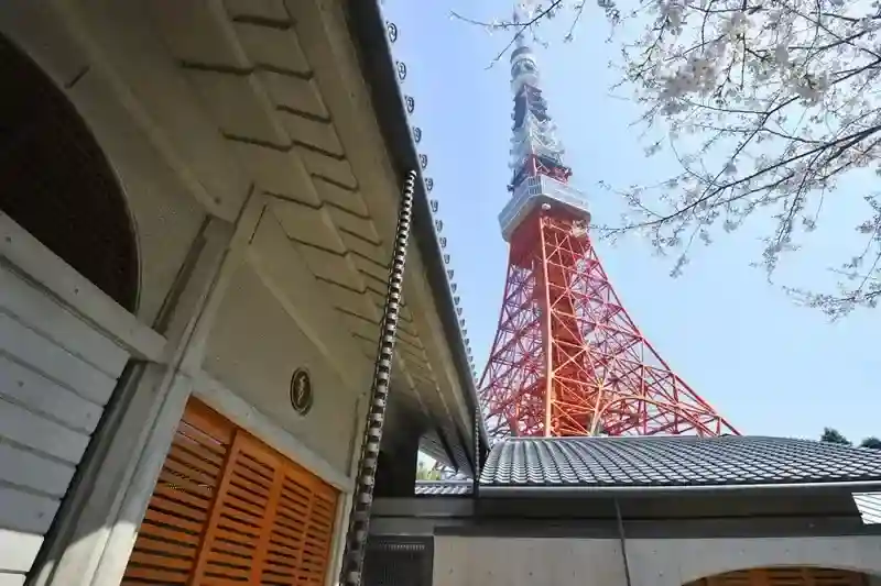 墓地からは東京タワーが見えます。
