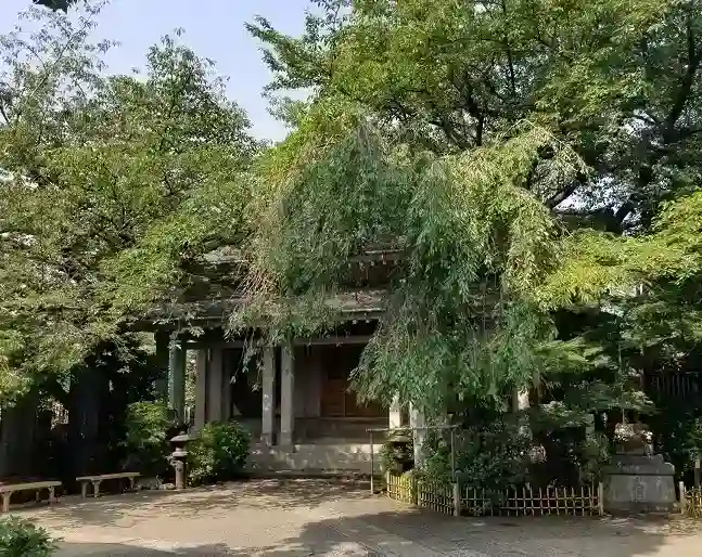 緑豊かな環境　本堂