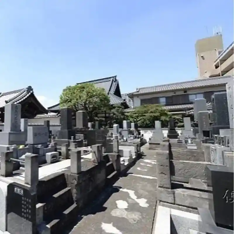 一般墓が並ぶ様子