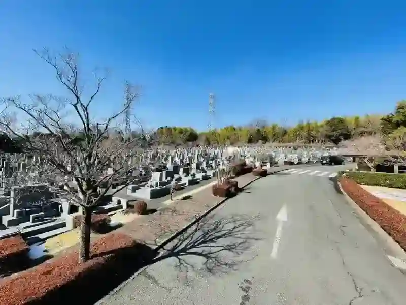墓地のすぐ側まで車で向かうことができます