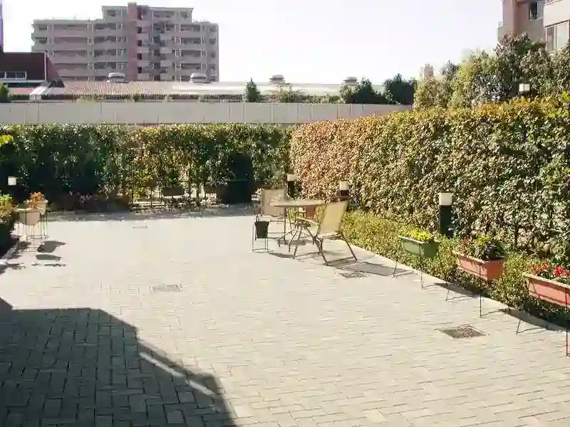 ゆっくり休めるベンチ