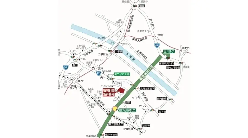 安養院坂戸墓苑　アクセスマップ