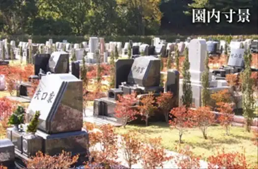 綺麗に整備された墓地