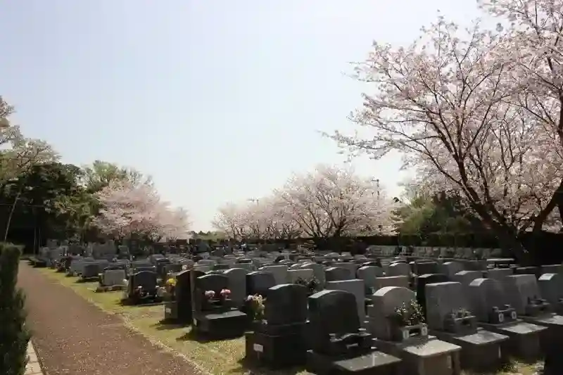 綺麗に整った墓域
