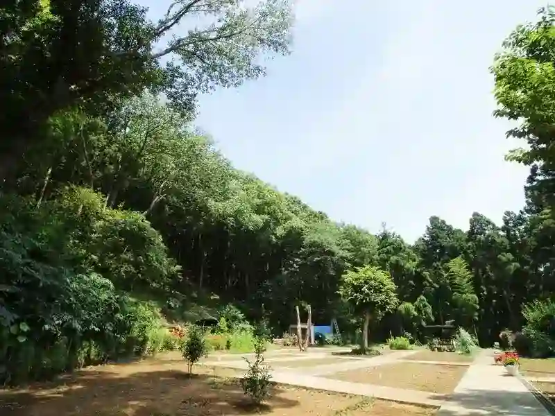 開放感のある墓域