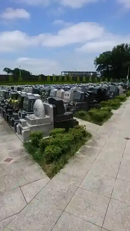 開放感のある墓地