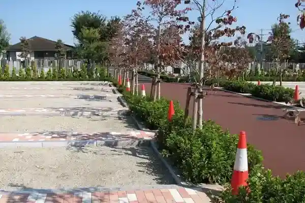 開発されたばかりの区画もあります。