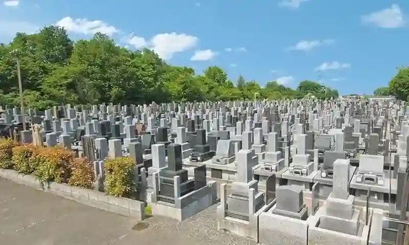 綺麗なお墓が並んでいます