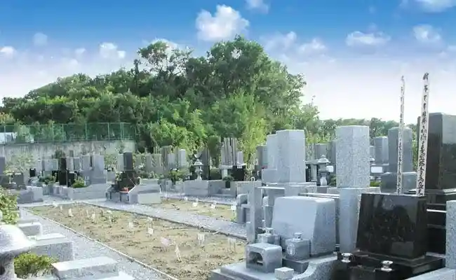 自然も豊かな墓地