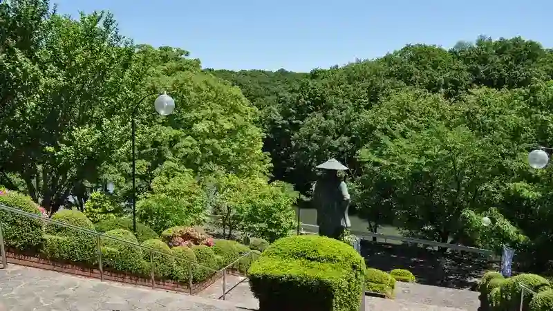 多くの緑に囲まれています
