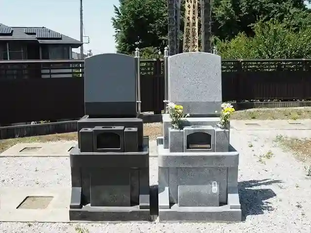 清掃が行き届いている墓地
