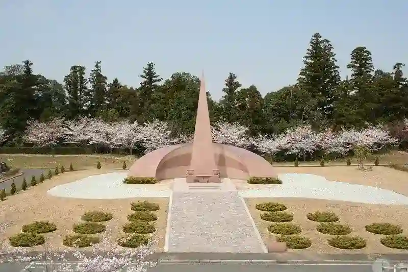 春の園内