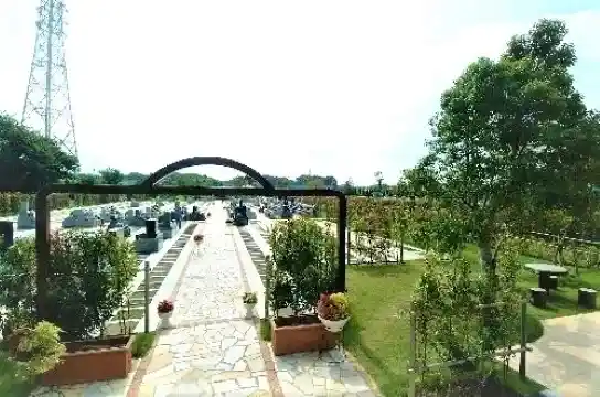 綺麗な植栽とお墓