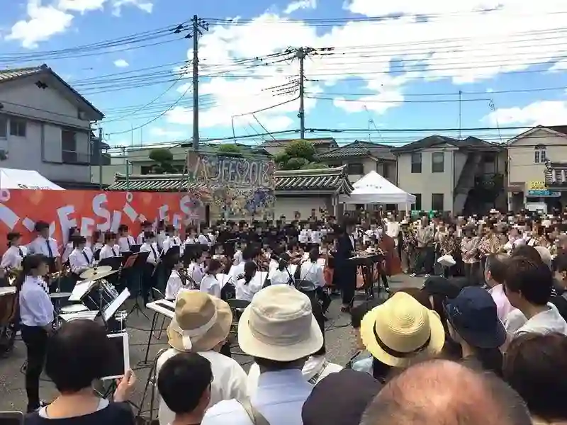 常信寺でのパンフェスの様子