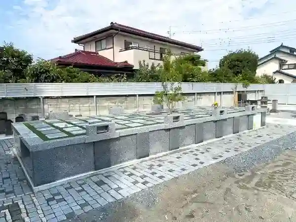 綺麗に整備された樹木葬