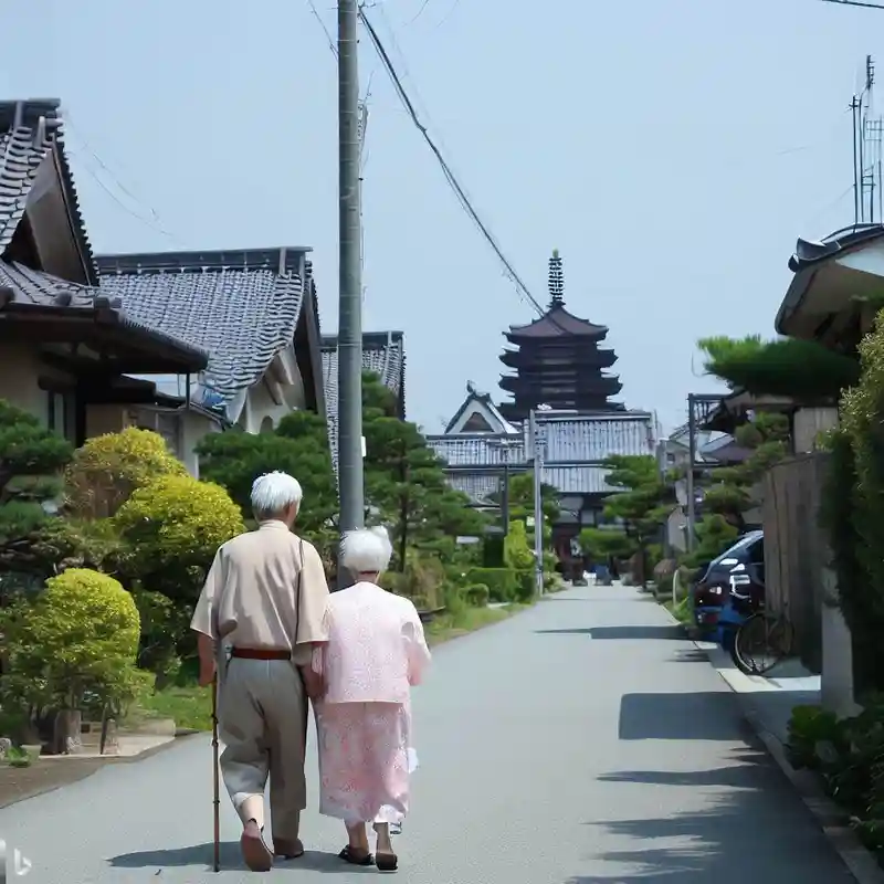 閑静な寺院墓地