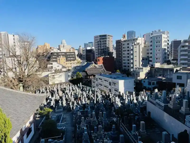 善福寺 / 屋内納骨壇「麻布山廟」・一般墓 墓地全景