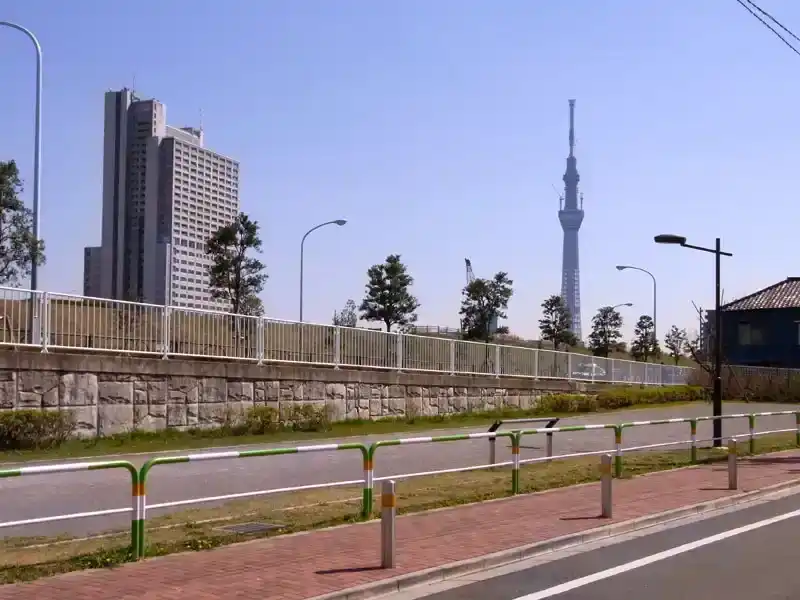 スカイツリーの見える霊園