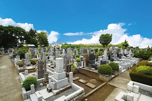 曹洞宗 妙法寺 墓地の様子