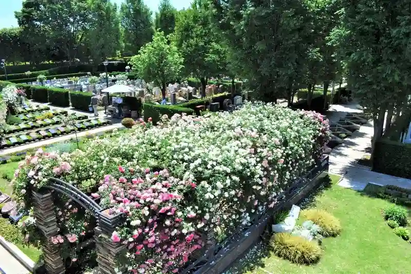 花小金井ふれあいパーク 緑とバラが溢れる園内