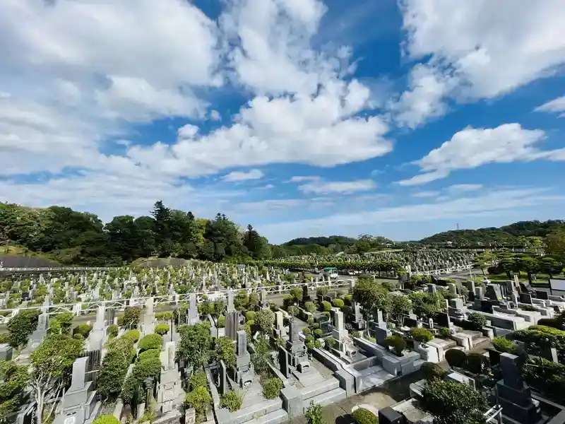 東京霊園 墓地全景