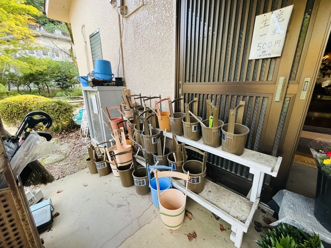 東京秋田霊園 水汲み場の写真