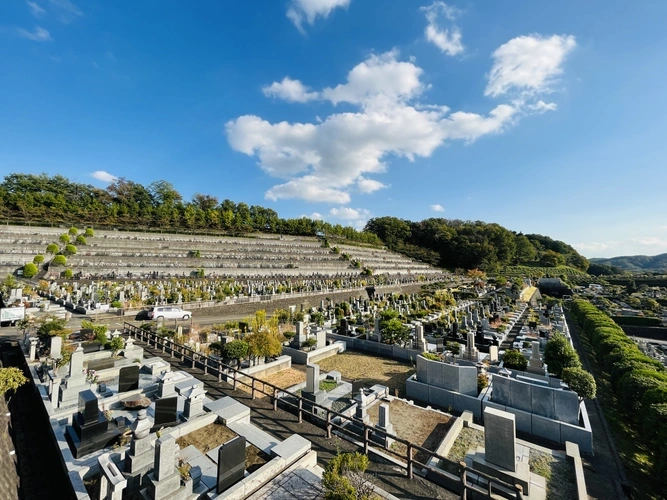 上川霊園 墓地全景