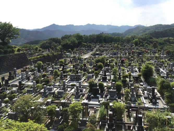 上川霊園 墓地全景