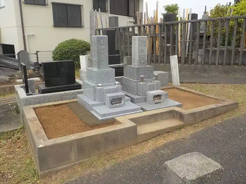 一般墓地 6.61㎡　和型墓石（高級型）の施工写真