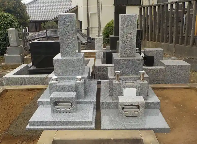 一般墓地 6.61㎡　和型墓石（高級型）の施工写真