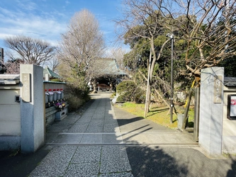 静かな住宅街にある穏やかな墓地