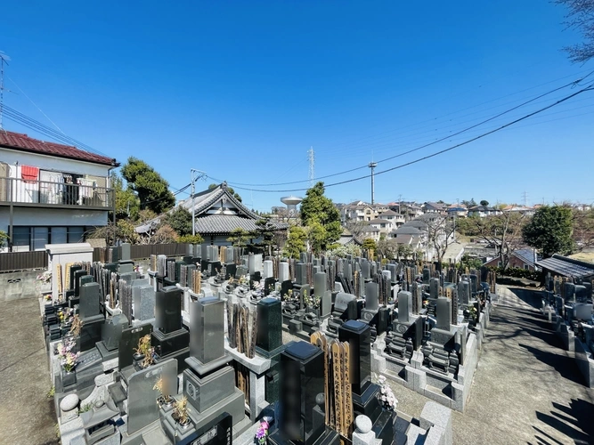 長澤山 秋月院 墓地全景