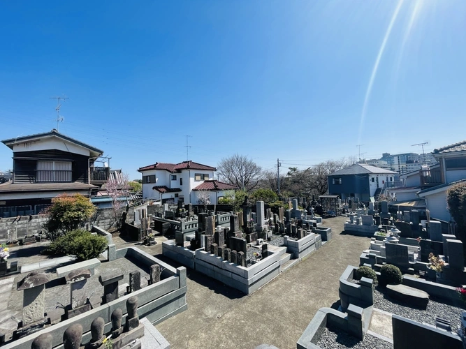 長澤山 秋月院 墓地全景