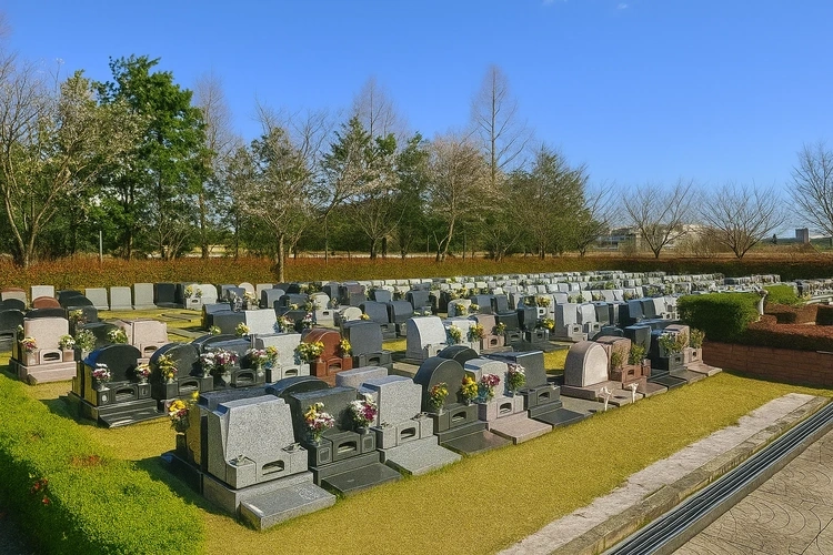 気持ちの良い芝墓地