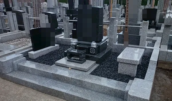 武蔵ケ丘霊園 新規建墓の施工写真