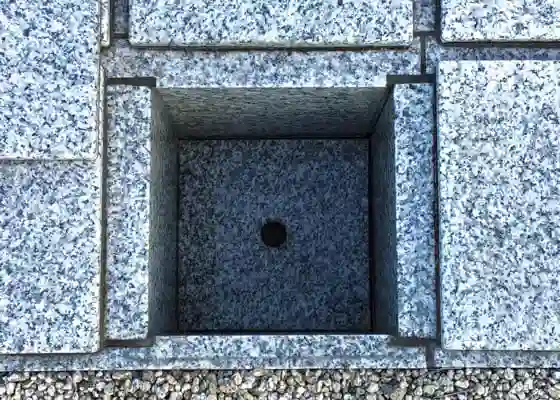 御影石製の納骨室