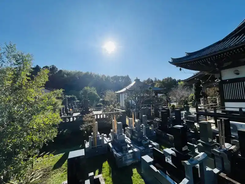 潮音寺霊園 墓地全景