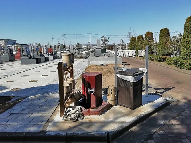 興福院平和公園共同墓地 水汲み場の写真