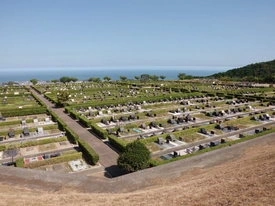 日立市営 日立鞍掛山霊園 墓地全景