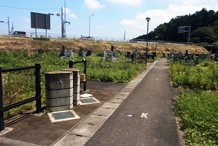 さくら市営 きぬの里霊園 水汲み場の写真