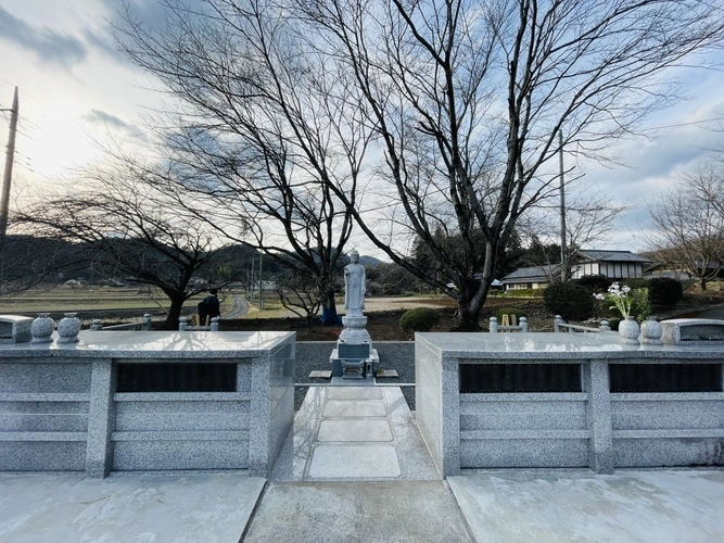 正光寺 日向霊園 冬の樹木葬