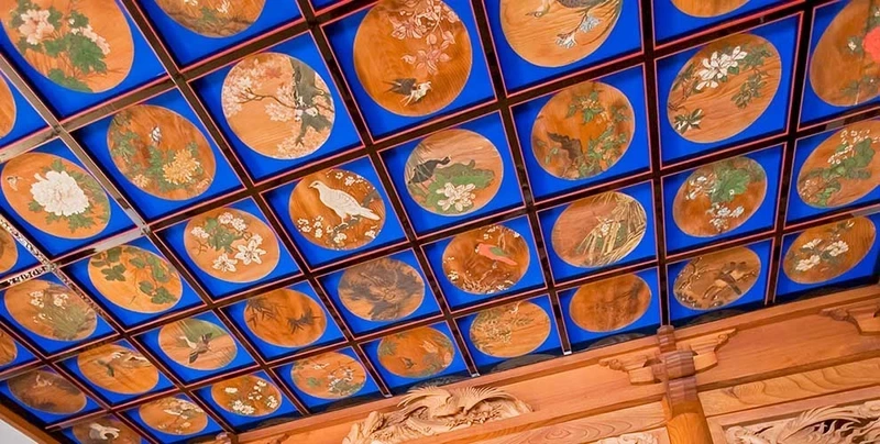 館林市指定文化財「格天井絵画」