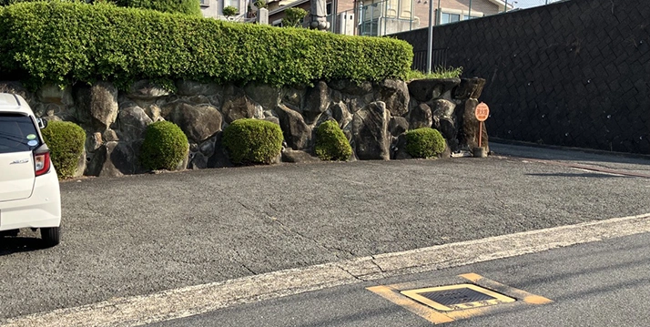 萩の台墓地 駐車場の写真