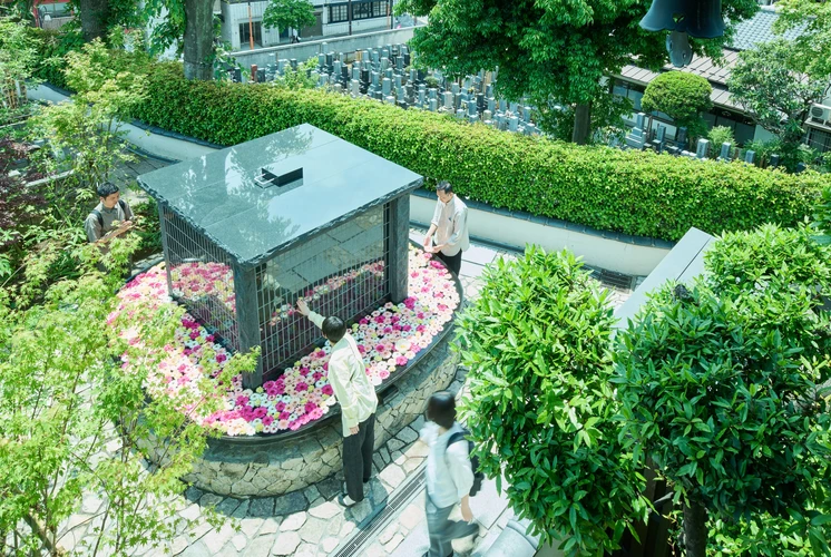 花手水のお墓