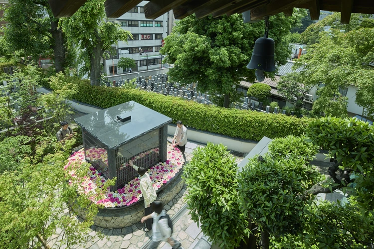 豊島区 早稲田　樹木葬　想咲手水