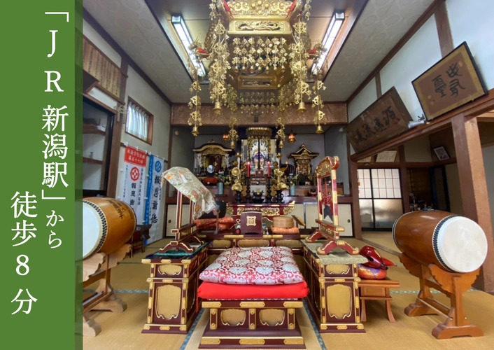 墓⽯を置かない「位牌型のお墓」⻑栄寺 