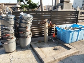 東大阪市営 長瀬墓地 水汲み場の写真