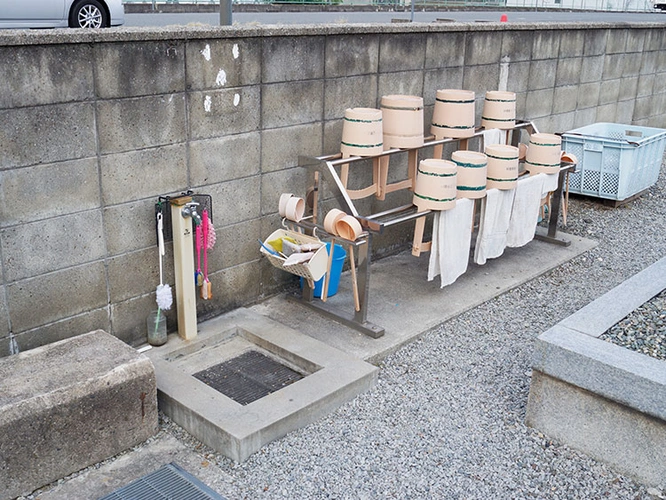 八尾市立 龍華墓地 水汲み場の写真