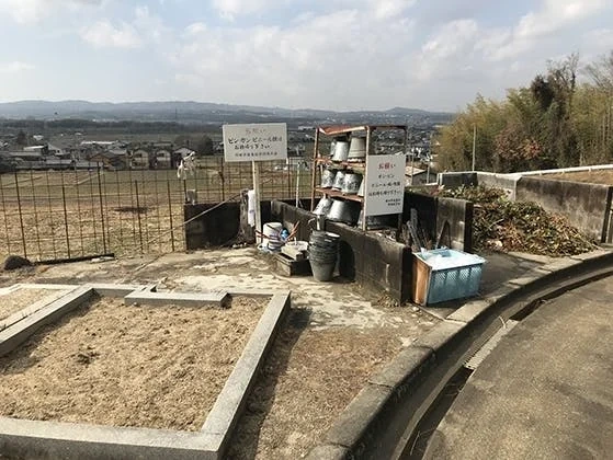 綺田墓地 水汲み場の写真